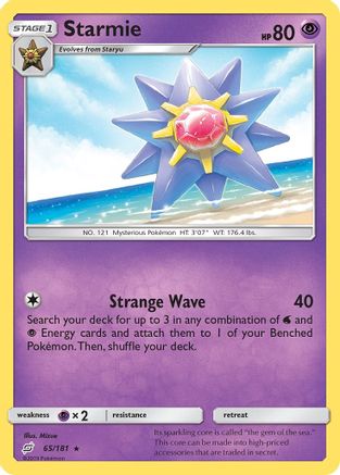 Starmie (65) [SM - Team Up] Reverse Holofoil - Deck Out Gaming