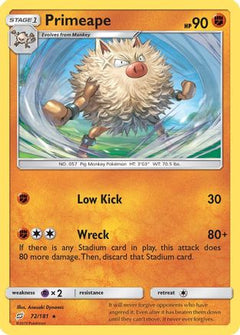 Primeape (72) [SM - Team Up] Reverse Holofoil - Deck Out Gaming