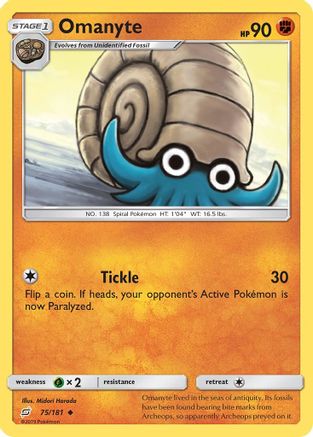 Omanyte (75) [SM - Team Up] Reverse Holofoil - Deck Out Gaming