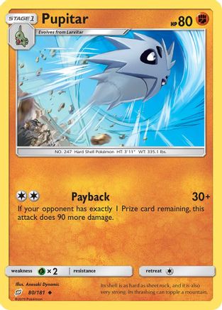 Pupitar (80) [SM - Team Up] Reverse Holofoil - Deck Out Gaming