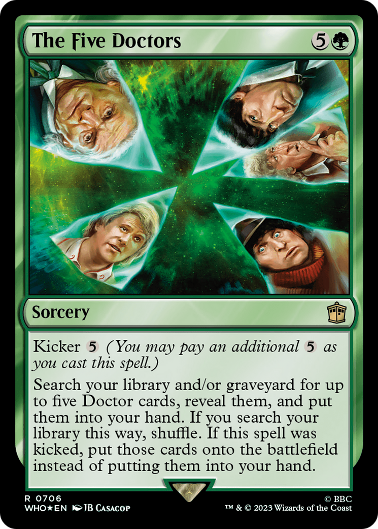 The Five Doctors (Surge Foil) (706) [Doctor Who] foil - Deck Out Gaming