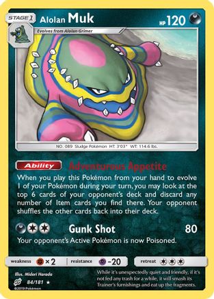 Alolan Muk (84/181) [Sun & Moon: Team Up] Reverse Holofoil - Deck Out Gaming