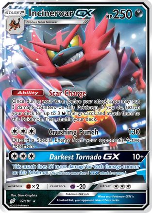 Incineroar GX (97) [SM - Team Up] Holofoil - Deck Out Gaming