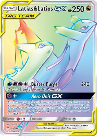 Latias & Latios GX (Secret) (190) [SM - Team Up] Holofoil - Deck Out Gaming
