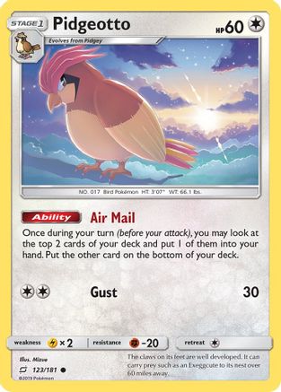 Pidgeotto (123) [SM - Team Up] - Deck Out Gaming