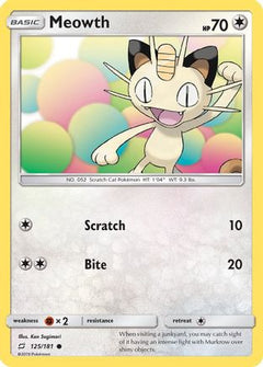 Meowth (125) [SM - Team Up] Reverse Holofoil - Deck Out Gaming