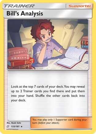 Bill's Analysis (133) [SM - Team Up] Reverse Holofoil - Deck Out Gaming