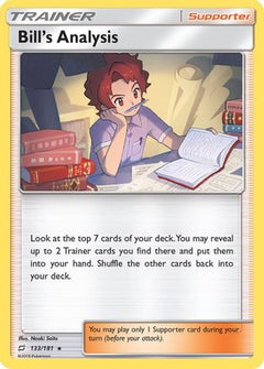 Bill's Analysis (133) [SM - Team Up] Reverse Holofoil - Deck Out Gaming