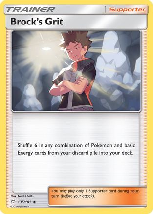Brock's Grit (135) [SM - Team Up] - Deck Out Gaming