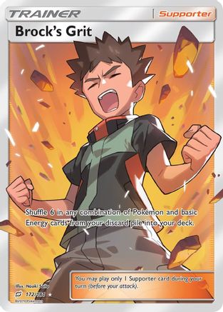 Brock's Grit (Full Art) (172) [SM - Team Up] Holofoil - Deck Out Gaming
