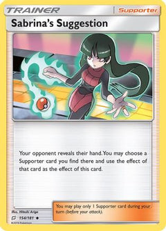 Sabrina's Suggestion (154) [SM - Team Up] Reverse Holofoil - Deck Out Gaming