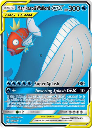Magikarp & Wailord GX (Full Art) (160) [SM - Team Up] Holofoil - Deck Out Gaming