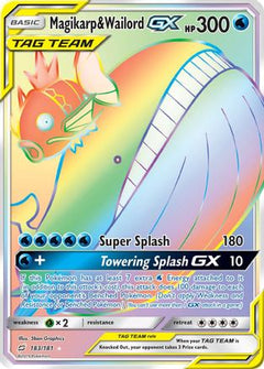 Magikarp & Wailord GX (Secret) (183) [SM - Team Up] Holofoil - Deck Out Gaming