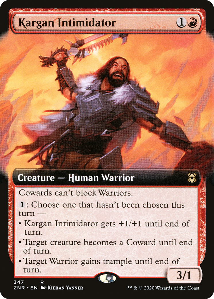 Kargan Intimidator (Extended Art) (347) [Zendikar Rising] foil - Deck Out Gaming