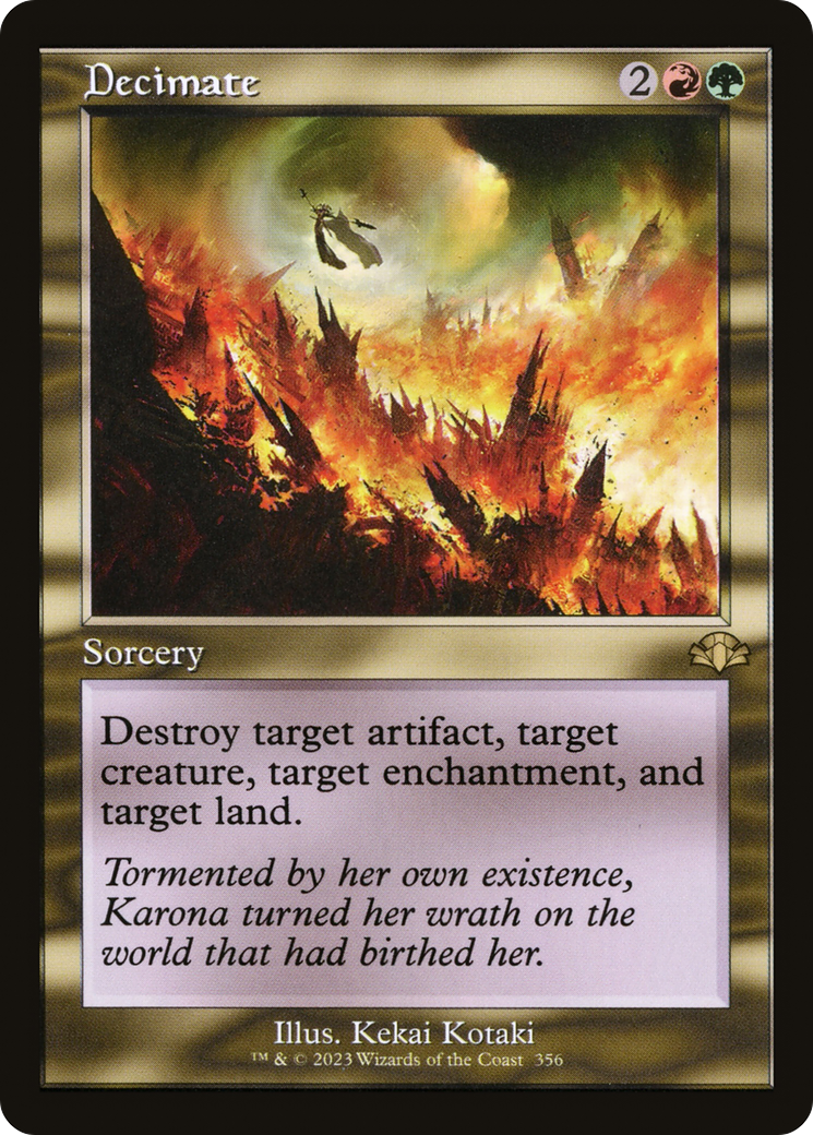 Decimate (Retro Frame) (356) [Dominaria Remastered] foil - Deck Out Gaming