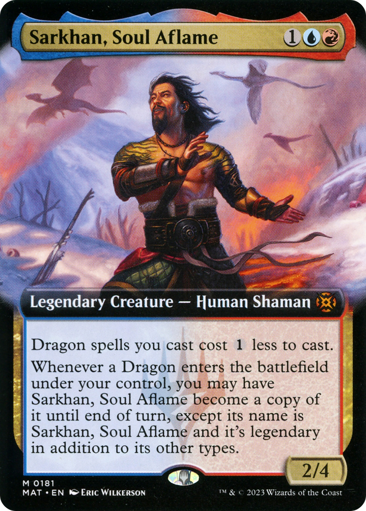 Sarkhan, Soul Aflame (Extended Art) (181) [March of the Machine: The Aftermath] foil - Deck Out Gaming