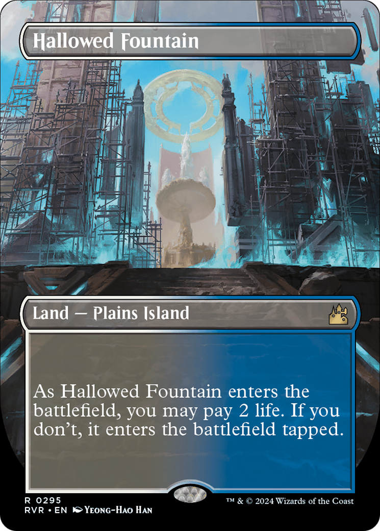 Hallowed Fountain (Borderless) (295) [Ravnica Remastered] - Deck Out Gaming