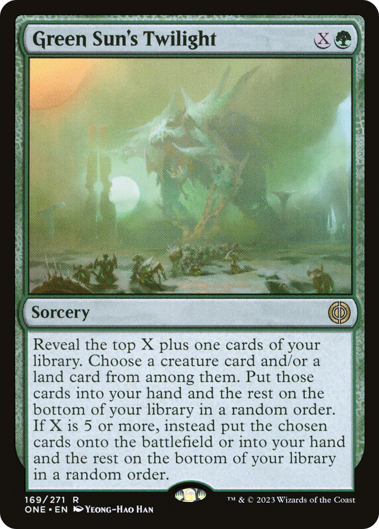 Green Sun's Twilight (169) [Phyrexia: All Will Be One] foil - Deck Out Gaming