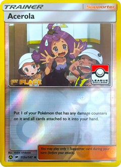Acerola - 112a/147 (League Challenge) [1st Place] (112a) [League & Championship Cards] Reverse Holofoil - Deck Out Gaming