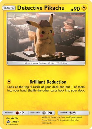 Detective Pikachu - SM194 (SM194) [SM Promos] Holofoil - Deck Out Gaming