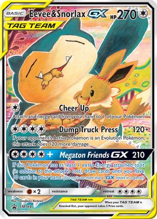 Eevee & Snorlax GX - SM169 (SM169) [SM Promos] Holofoil - Deck Out Gaming