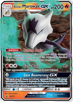Alolan Marowak GX - SM187 (SM187) [SM Promos] Holofoil - Deck Out Gaming