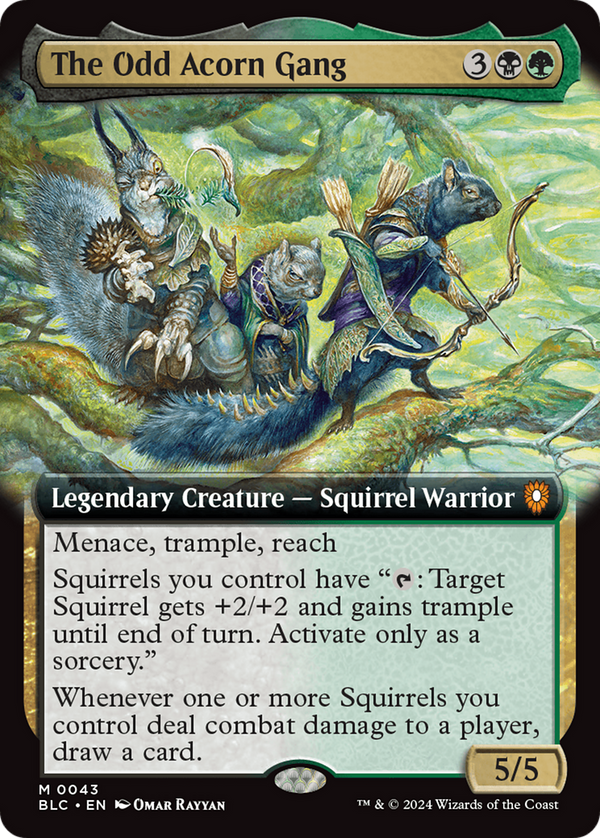 The Odd Acorn Gang (Extended Art) (43) [Bloomburrow Commander] foil - Deck Out Gaming