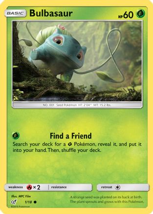Bulbasaur (Holo Common) (1) [Detective Pikachu] Holofoil - Deck Out Gaming