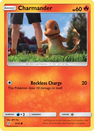 Charmander (Holo Common) (4) [Detective Pikachu] Holofoil - Deck Out Gaming