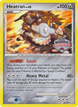 Heatran - 30/146 (Regional Championships) (30) [League & Championship Cards] - Deck Out Gaming