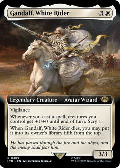 Gandalf, White Rider (Extended Art) (389) [The Lord of the Rings: Tales of Middle-earth] - Deck Out Gaming