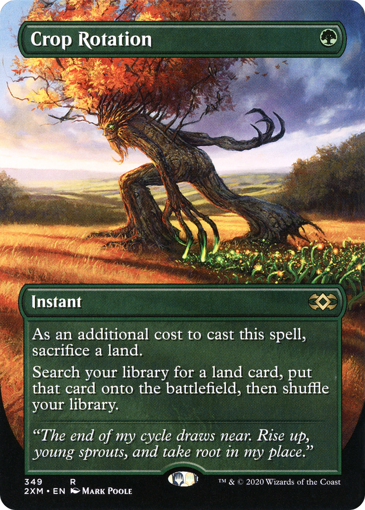 Crop Rotation (Borderless) (349) [Double Masters] - Deck Out Gaming