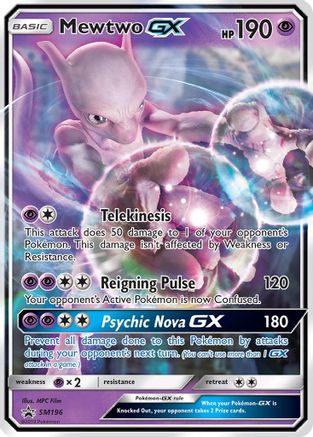 Mewtwo GX - SM196 (SM196) [SM Promos] Holofoil - Deck Out Gaming