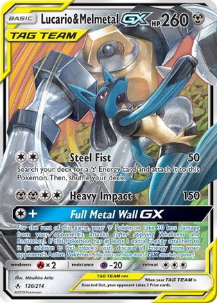 Lucario & Melmetal GX (120) [SM - Unbroken Bonds] Holofoil - Deck Out Gaming
