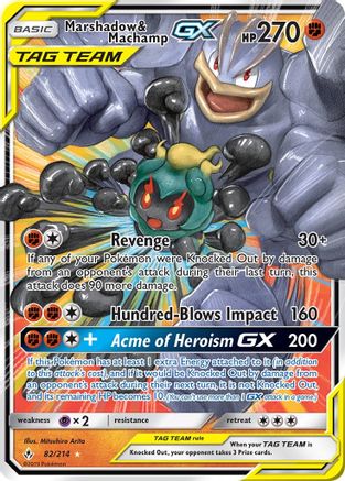 Marshadow & Machamp GX (82) [SM - Unbroken Bonds] Holofoil - Deck Out Gaming