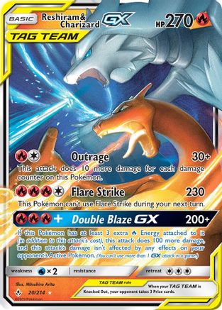 Reshiram & Charizard GX (20) [SM - Unbroken Bonds] Holofoil - Deck Out Gaming