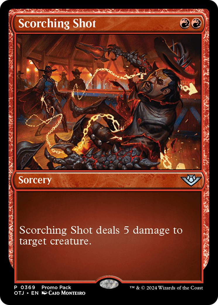 Scorching Shot (369) [Outlaws of Thunder Junction] foil - Deck Out Gaming