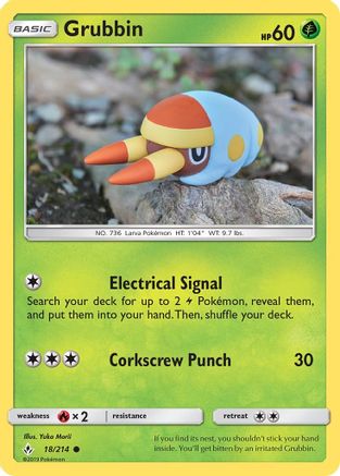 Grubbin (18) [SM - Unbroken Bonds] Reverse Holofoil - Deck Out Gaming