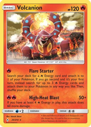 Volcanion (25/214) [Sun & Moon: Unbroken Bonds] - Deck Out Gaming