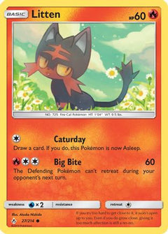 Litten (27) (27) [SM - Unbroken Bonds] Reverse Holofoil - Deck Out Gaming
