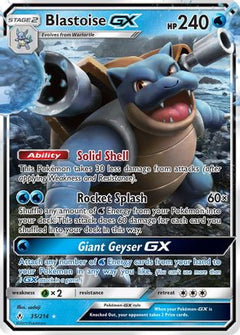Blastoise GX (35) [SM - Unbroken Bonds] Holofoil - Deck Out Gaming