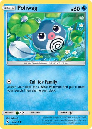 Poliwag (37) (37) [SM - Unbroken Bonds] Reverse Holofoil - Deck Out Gaming