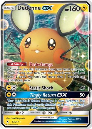 Dedenne GX (57) [SM - Unbroken Bonds] Holofoil - Deck Out Gaming