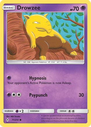 Drowzee (71) [SM - Unbroken Bonds] Reverse Holofoil - Deck Out Gaming
