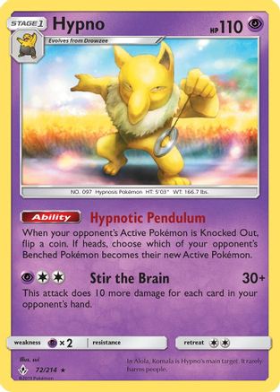 Hypno (72) [SM - Unbroken Bonds] - Deck Out Gaming