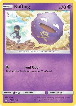 Koffing (73) [SM - Unbroken Bonds] Reverse Holofoil - Deck Out Gaming