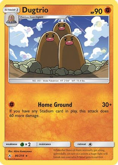 Dugtrio (86) [SM - Unbroken Bonds] Reverse Holofoil - Deck Out Gaming