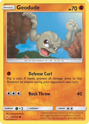 Geodude (87) [SM - Unbroken Bonds] - Deck Out Gaming