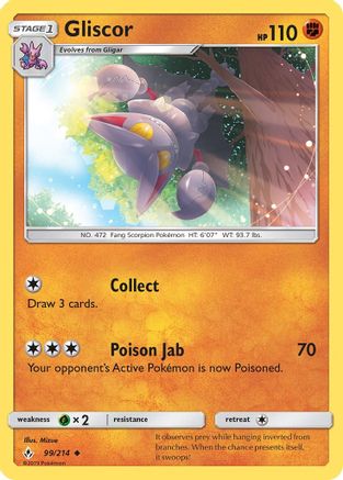 Gliscor (99) [SM - Unbroken Bonds] - Deck Out Gaming