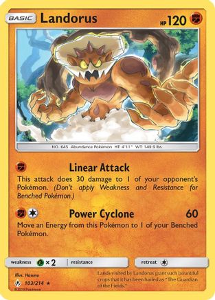 Landorus (103) [SM - Unbroken Bonds] Reverse Holofoil - Deck Out Gaming
